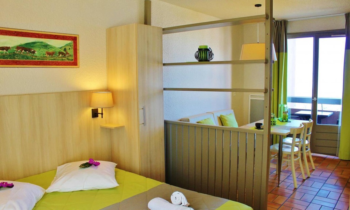 Evian-les-Bains Apartment | Fitness, swimming pool, sauna, balcony, tv, 23m², Thollon les Mémises