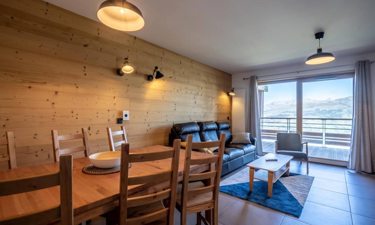 Arc-1800 Apartment | Floor -1, view valley, fitness, sauna, hammam, terrace, parking, tv, ski locker, 72m², Les Arcs