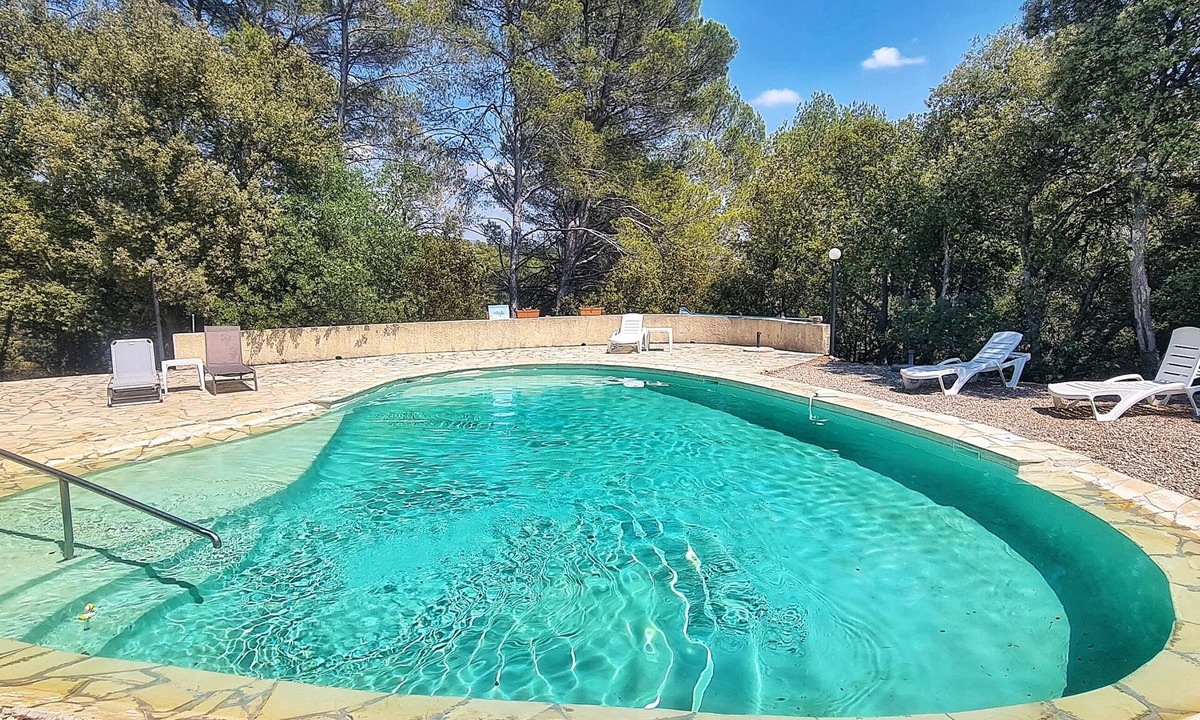 Salernes Apartment | Gîte, 2*, air conditioned, in a peaceful setting between olive trees and pool
