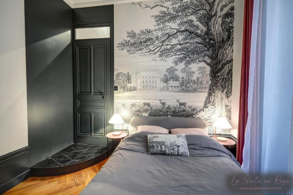 Charmettes - Bellecombe Apartment | La Suite en Rose - Spa - Lyon Centre Brotteaux
