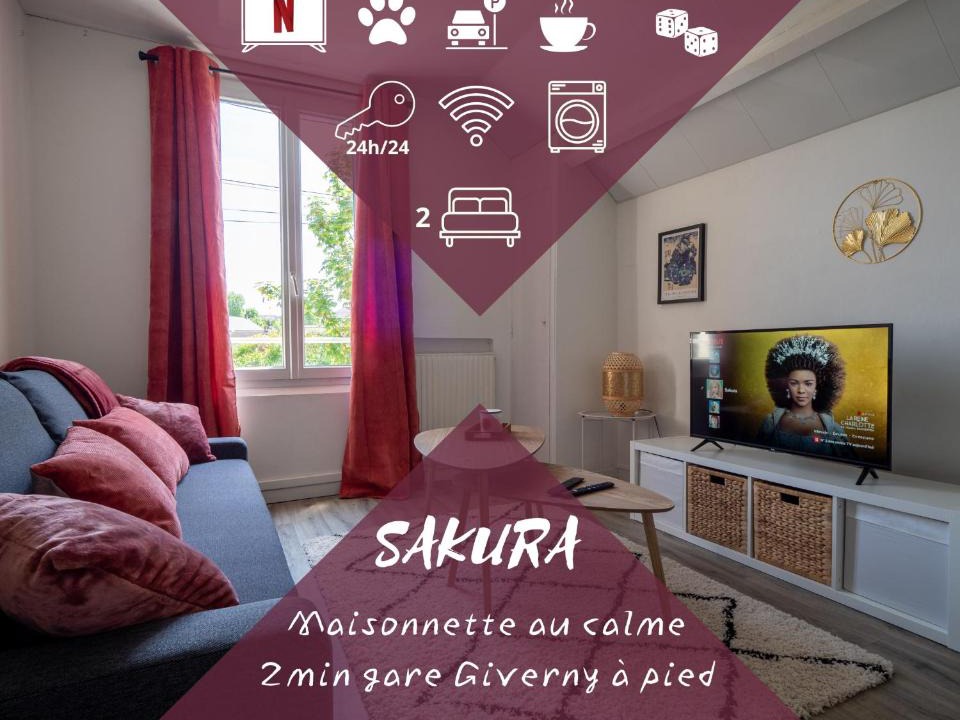 Vernon House | Sakura -maisonnette gare Giverny