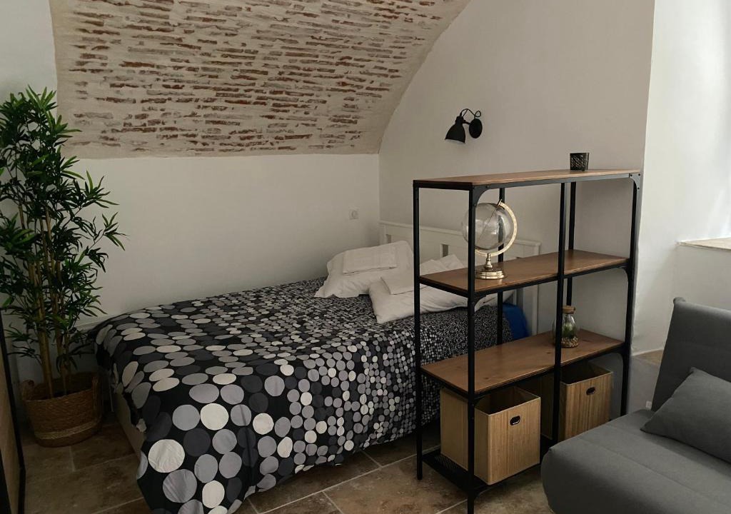 Cahors Old Town Apartment | Studio avec une belle voûte en pierre