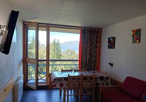 100m from resort center, 8th floor, view mountain, balcony, tv, 30m², Les Arcs