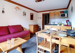 100m from shops, 7th floor, balcony, tv, ski locker, 30m², Les Menuires