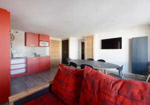 1st floor, terrace, tv, ski locker, 73m², Montchavin La Plagne