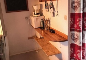 200m from shops, Ground floor, balcony, tv, ski locker, 29m², Valloire
