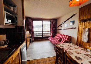 Studio cabin in Les Saisies, south facing, pets allowed