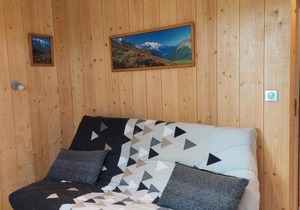 Studio rénové 16m2, terrasse, animaux admis, parking, près télécabine Brévent - FR-1-517-3