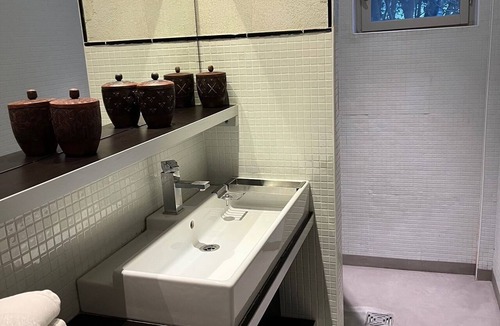 Saint-Etienne-du-Gres Cabin | A comfortable cabin in a quiet, natural setting, with air conditioning and a fan; swimming pool