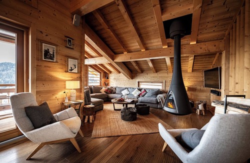 Le Grand-Bornand Ski Chalet | CHALET CELESTE 5* - 250m2, with jacuzzi & sauna, 200m to slopes, stunning view