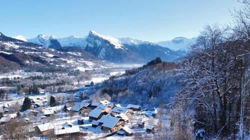 Morillon Ski Chalet | Chalet, vue sur la vallée, Domaine skiable Grand Massif