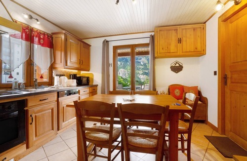 Villarodin-Bourget Apartment | Chez Stephane et Estelle: Mountain View Apartment with Shared Terrace and Wi-Fi