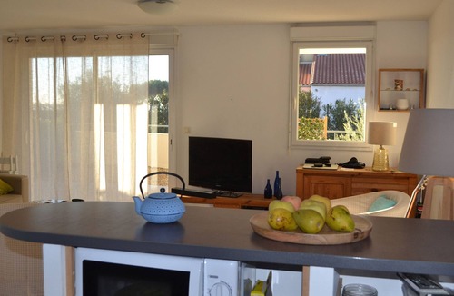Meze Apartment | Comfort in Mèze: Air-conditioned apartment with terrace and garden