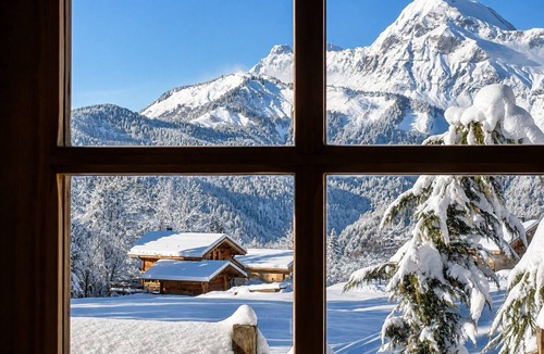 Notre-Dame-de-Bellecombe Ski Chalet | Cozy chalet for 6-8 with wood stove and sunny terrace