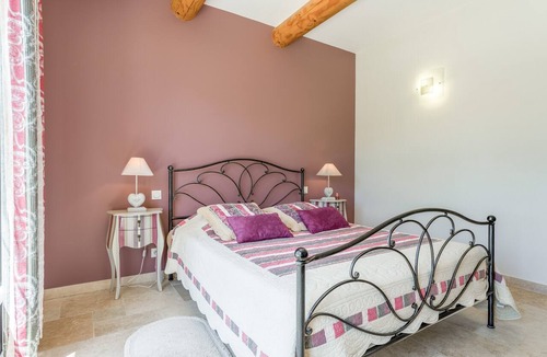 Orange Bed & Breakfast | "Frédéric Mistral" Room at La Bastide des Mereuilles with Private Terrace, Wi-Fi & AC
