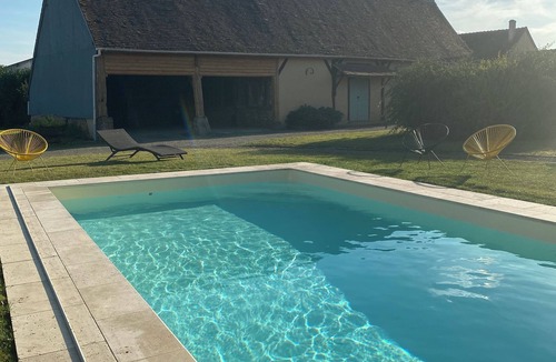 La Croix-du-Perche House | Gîte de la Chesnaye, 150 m2 farmhouse with private swimming pool