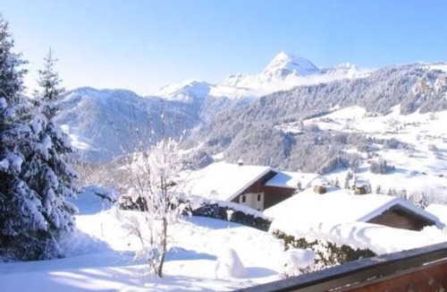 Notre-Dame-de-Bellecombe Ski Chalet | Gite de France classified * in chalet Savoyard, with view, AT THE FOOT OF THE TRACKS