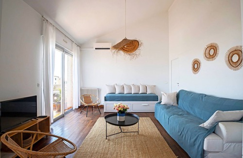 Carnon-Plage Apartment | Large duplex with sea and pond view, 1 min from the beach