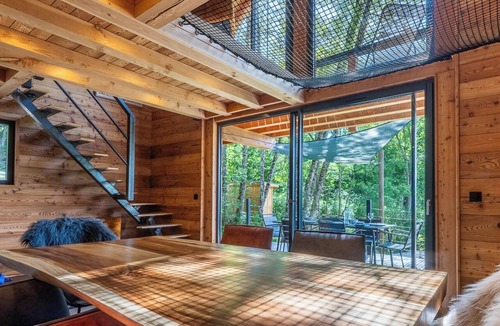 Saint-Jean-Saint-Nicolas Ski Chalet | Le Tilleul Chalet 2 Chambres Pierres et Bois Avec Bain Nordique Privatif