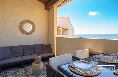Vias Apartment | Riboleys - T2 climatisé avec piscine face à la mer