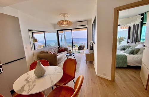 Golfe Juan Apartment | SEAFRONT PANORAMIC VIEW IN SUPER CANNES LUXURY DESIGN SWIMMING POOL TENNIS