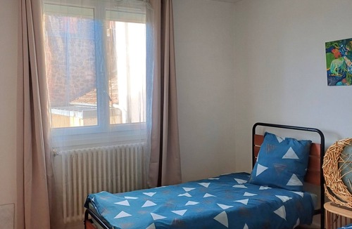Aurillac Apartment | Sunny apartment with balcony near train station, hospital, Prisme.