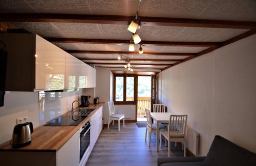 Praranger Apartment | Terrace, fireplace or stove, tv, ski locker, 30m², Les Menuires