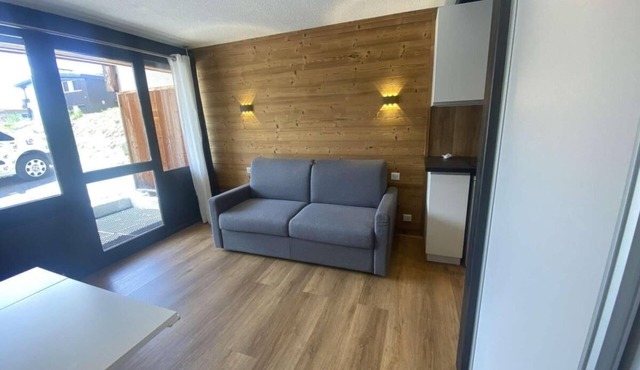 350m from resort center, Ground floor, balcony, tv, 23m², Alpe d'Huez