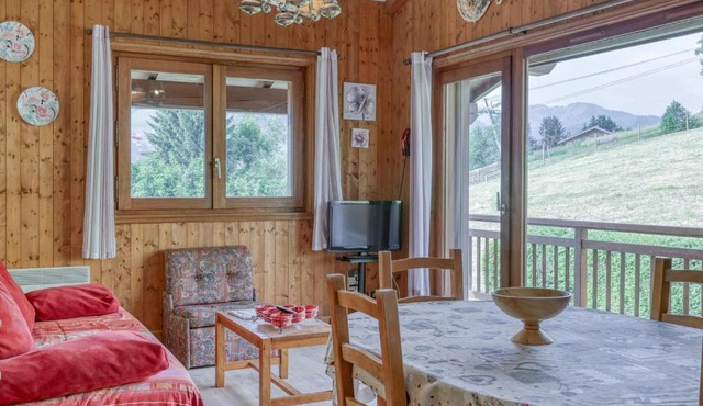 Appartement cosy avec mezzanine, parking, 4 pers., proche télécabine à Megève - FR-1-453-51