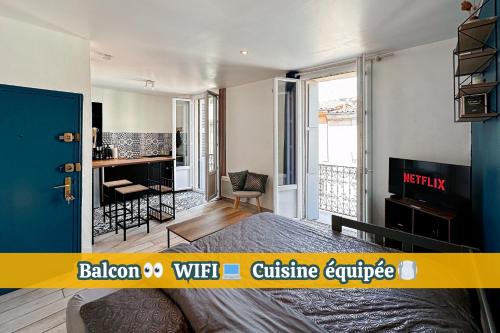 Appartement entier neuf avec balcon privé - Centre Montpellier