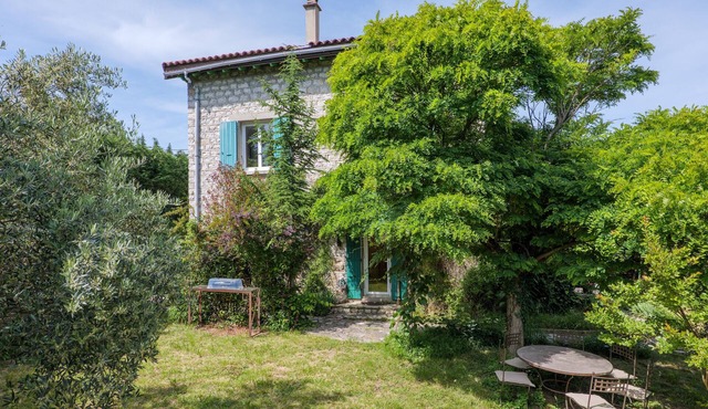 Charming Holiday Home in Aubenas with Private Garden, Balcony, and Air Conditioning