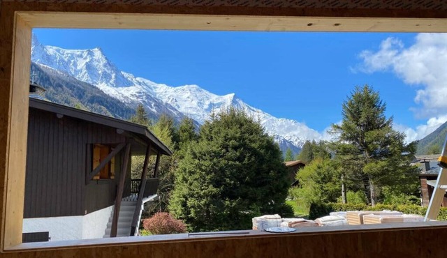 Chalet with breathtaking views of Mont Blanc