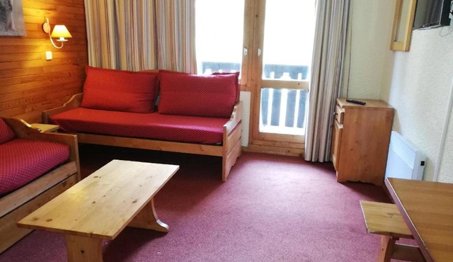 Charmant 2 pièces, skis aux pieds, balcon, à 50m télécabine, Crève Coeur Valmorel - FR-1-356-356