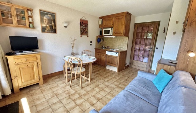 Cozy Studio with Alcove, Ski-In Access, Near Lifts & Golf, Sleeps 4 - Megève