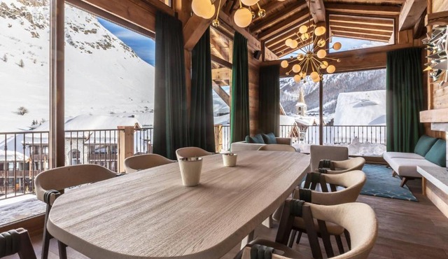 Duplex 5 pièces luxe aux pieds des pistes avec hammam et cheminée - FR-1-694-87