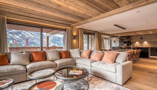 Luxueux appart 5 chambres avec sauna à Méribel, skis aux pieds - FR-1-613-11