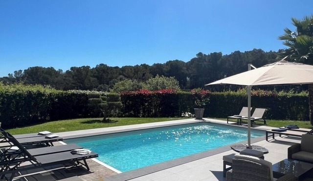 Modern villa, fast WiFi, A/C, pool in private backyard, ideal for fun and work