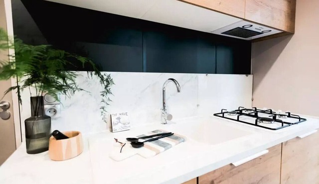 Premium Mobile Home, 33 m² - 3 bedrooms + 15 m² terrace + TV + Air Conditioning + Dishwasher - Sleeps 6