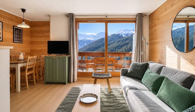 Renovated 2-room cabin apartment, Méribel, pets allowed