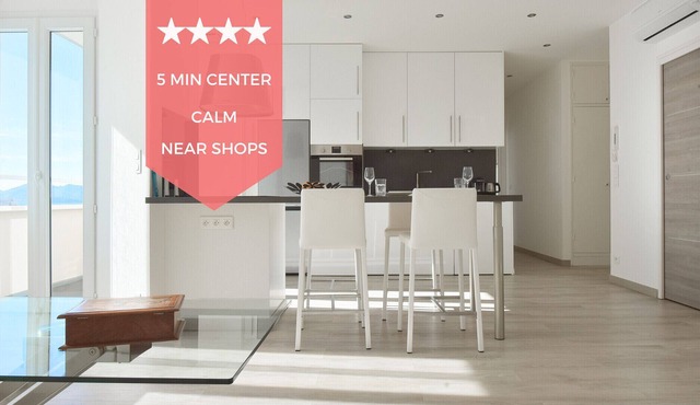 ✻SERRENDY ✻ Designer's apartment, 15-minute walk to the Palais & beaches!