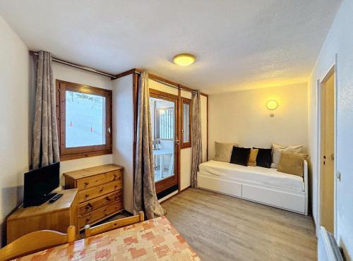 Studio cabine 4 pers, ski aux pieds, vue pistes - FR-1-178-105