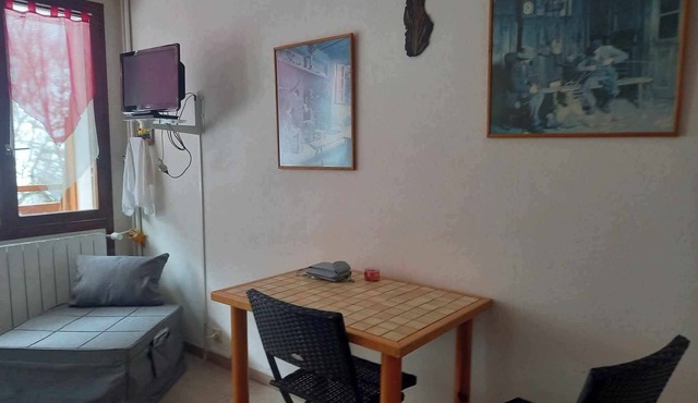 Very pleasant studio overlooking forest and mountains in Val d' Isère