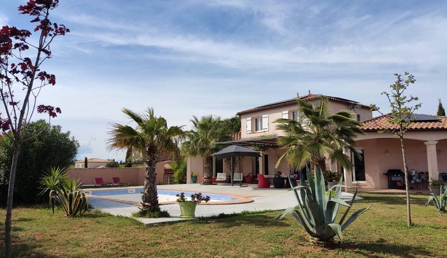 Villa pool south of France near the sea