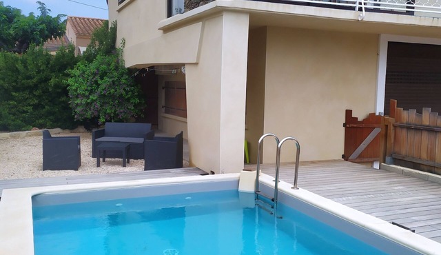 Villa with pool MEZE sur l'étang de Thau