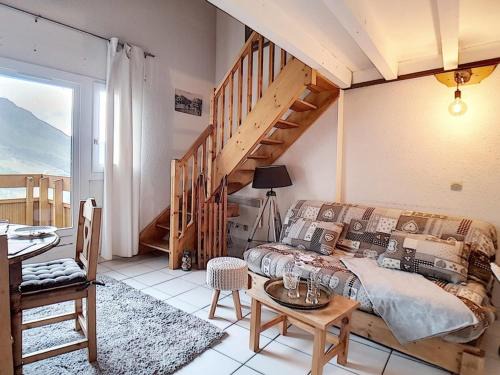 Appartement duplex 4 pers, accès pistes, balcon - FR-1-344-835