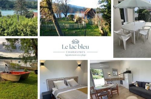 Charavines Apartment | Le Lac Bleu private beach on Lake Paladru